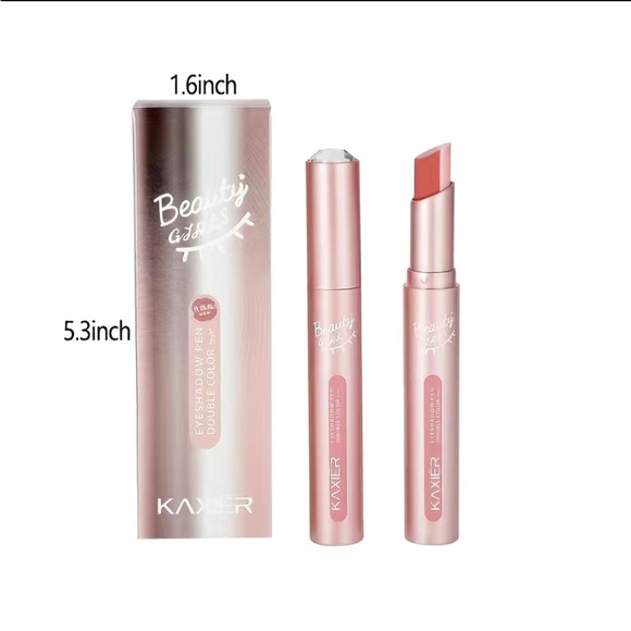 Kaxier Makeup Two Tone Eyeshadow Stick In Peach Blossom From Kaxier